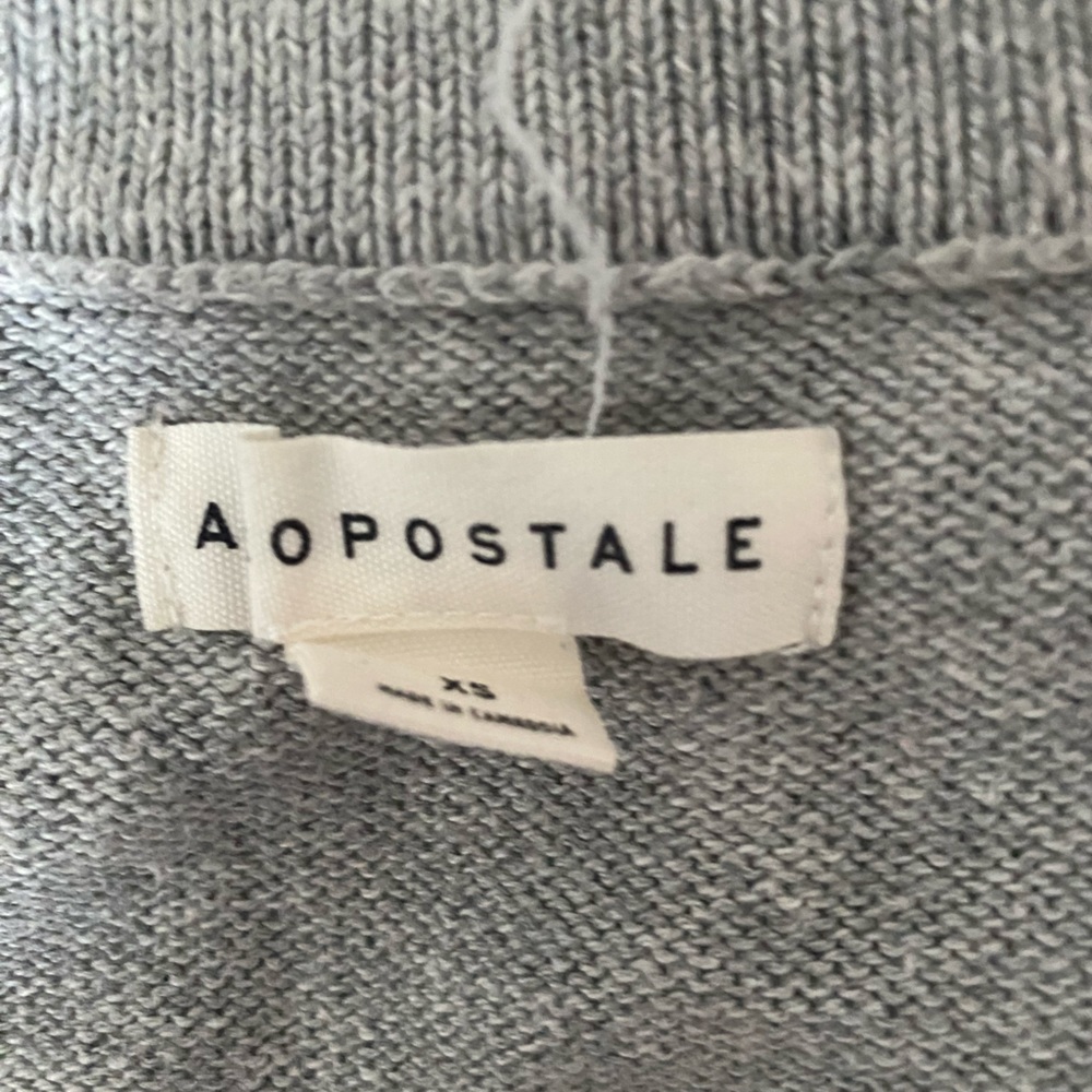 Pink and gray platted sweater <3 from Aeropostale